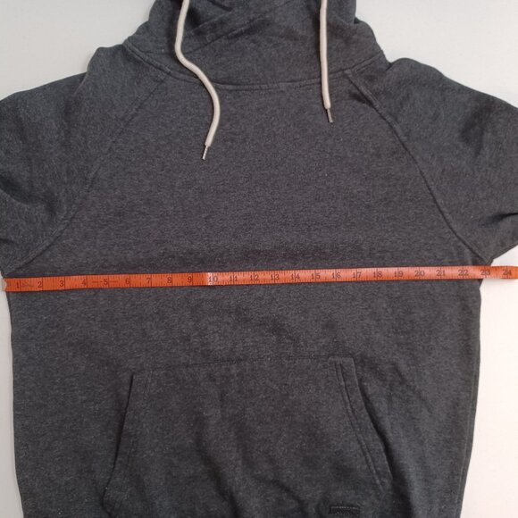 Univibe Faded Black/Dark Grey color Pullover w/ Kangaroo Pocket/Drawstring Neck - Picture 9 of 10